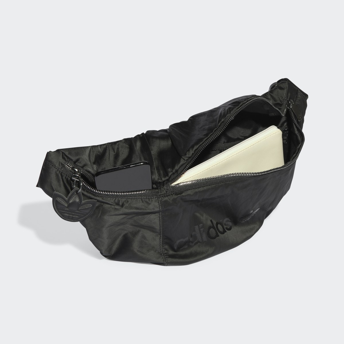 Adidas Satin Oversized Waist Bag. 5