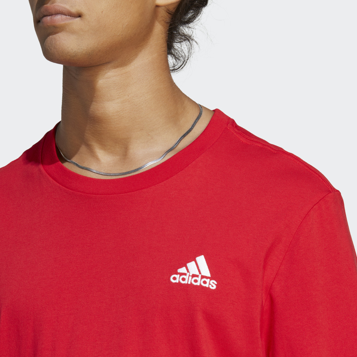 Adidas Essentials Single Jersey Embroidered Small Logo Tişört. 6