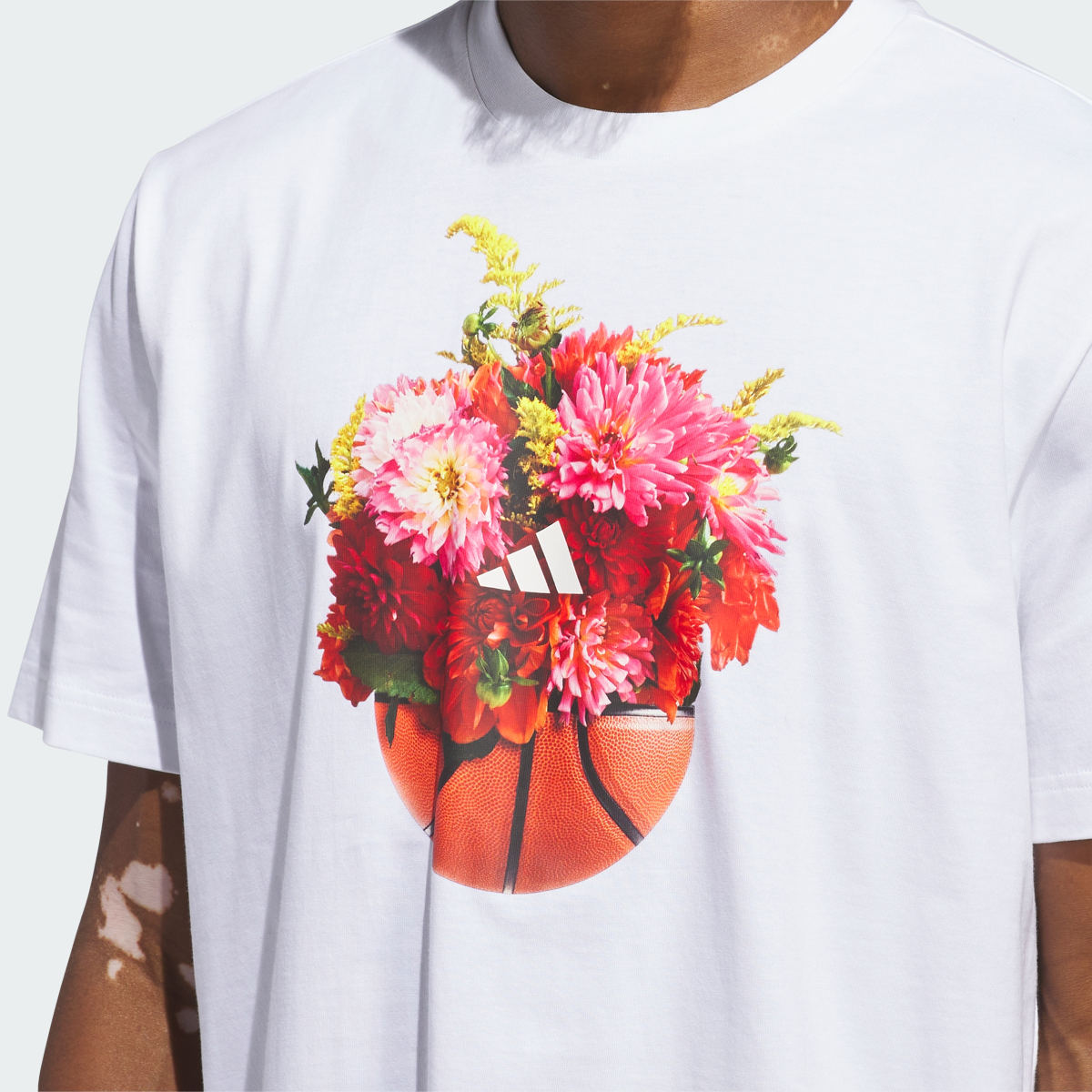 Adidas Floral Hoops Graphic Tee. 6