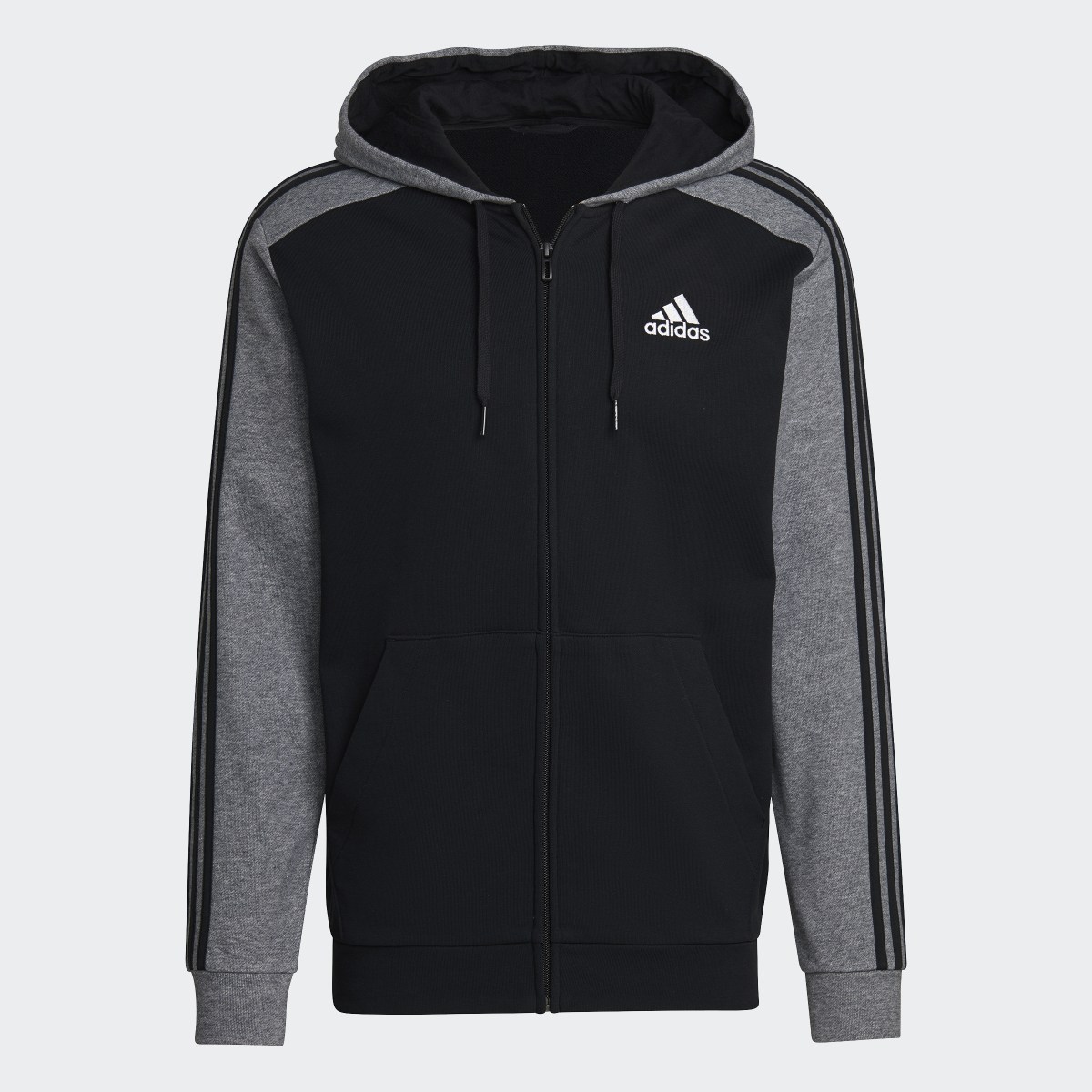 Adidas Chaqueta con capucha Essentials Mélange French Terry. 5