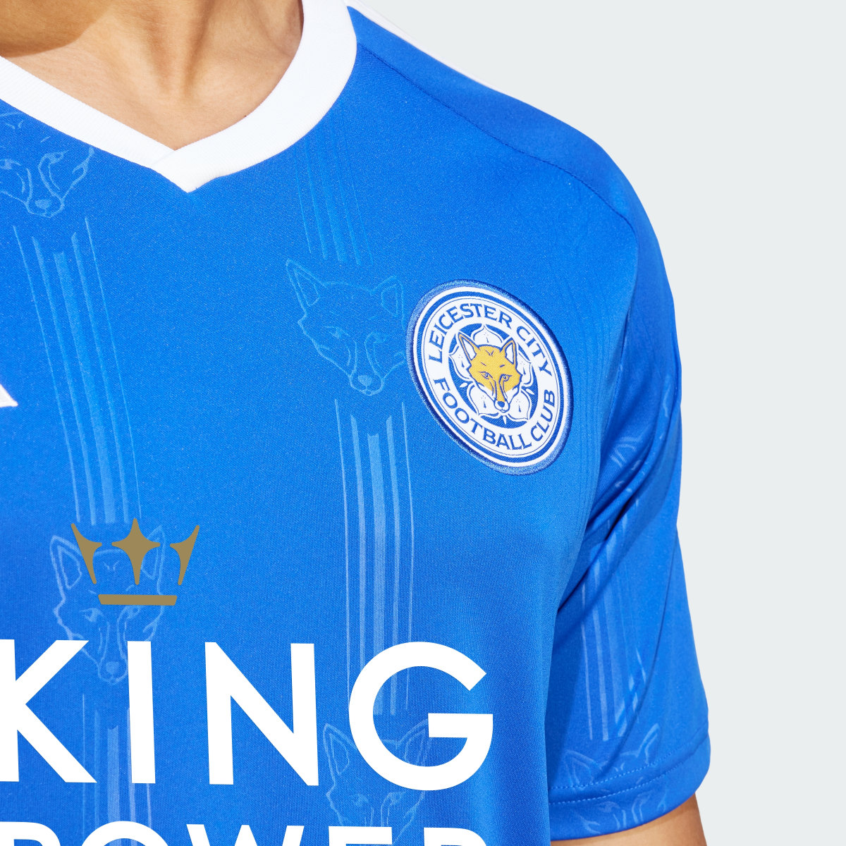 Adidas Camisola Principal 23/24 do Leicester City FC. 8