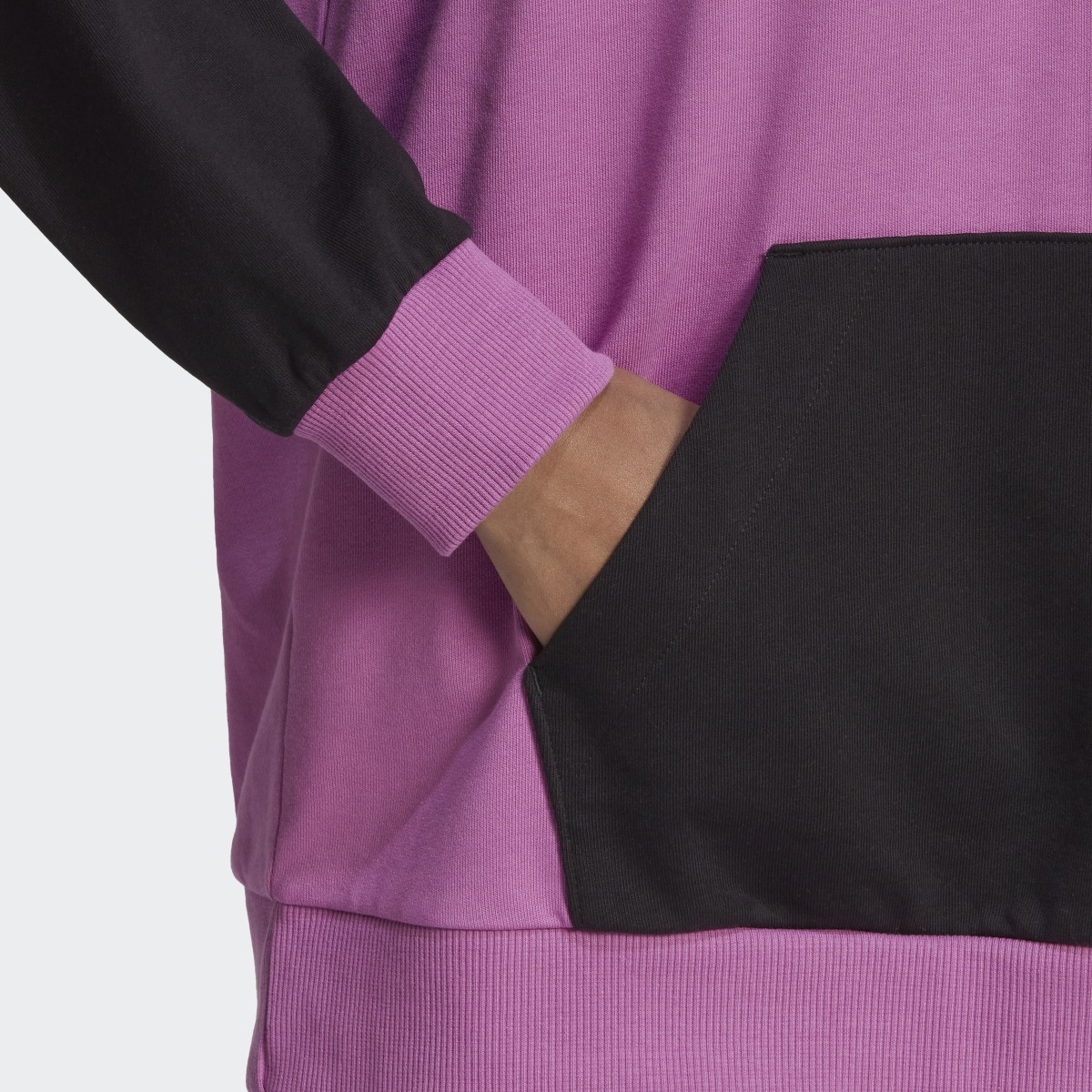 Adidas Sudadera con capucha Essentials Colorblock Logo Oversized. 6