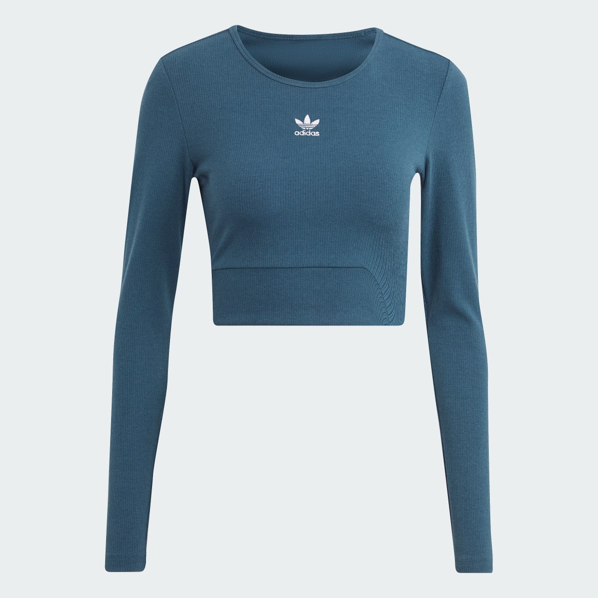 Adidas Essentials Rib Long Sleeve Tee. 5