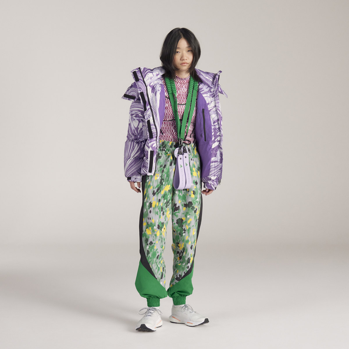 Adidas by Stella McCartney Printed Woven Tracksuit Bottoms. 9