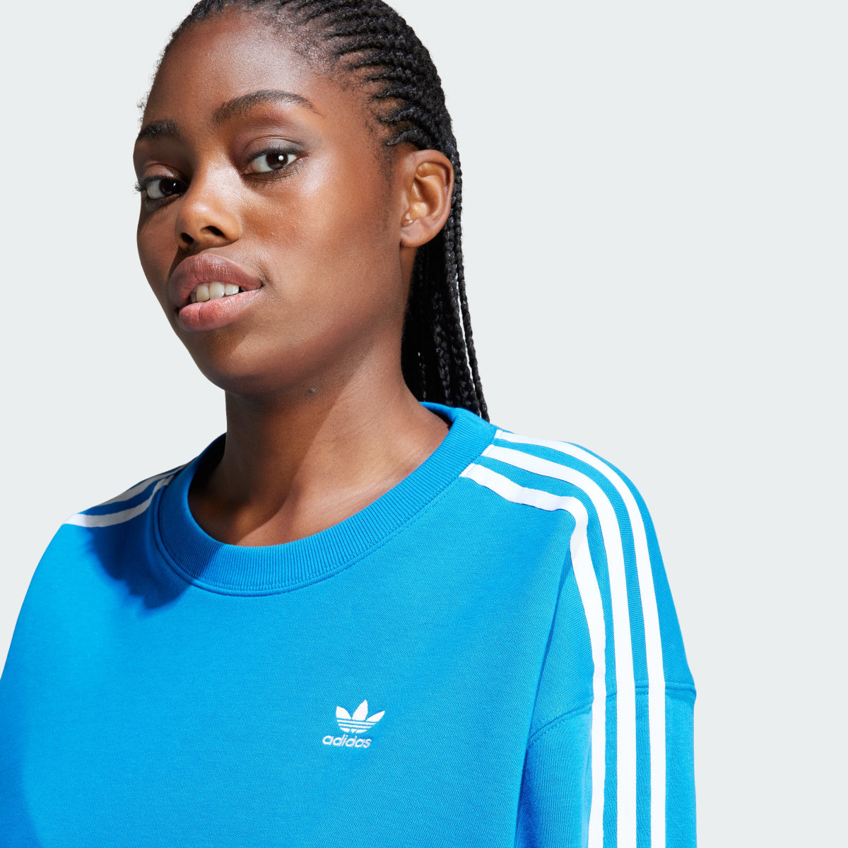 Adidas 3-Stripes Crew Sweatshirt. 6