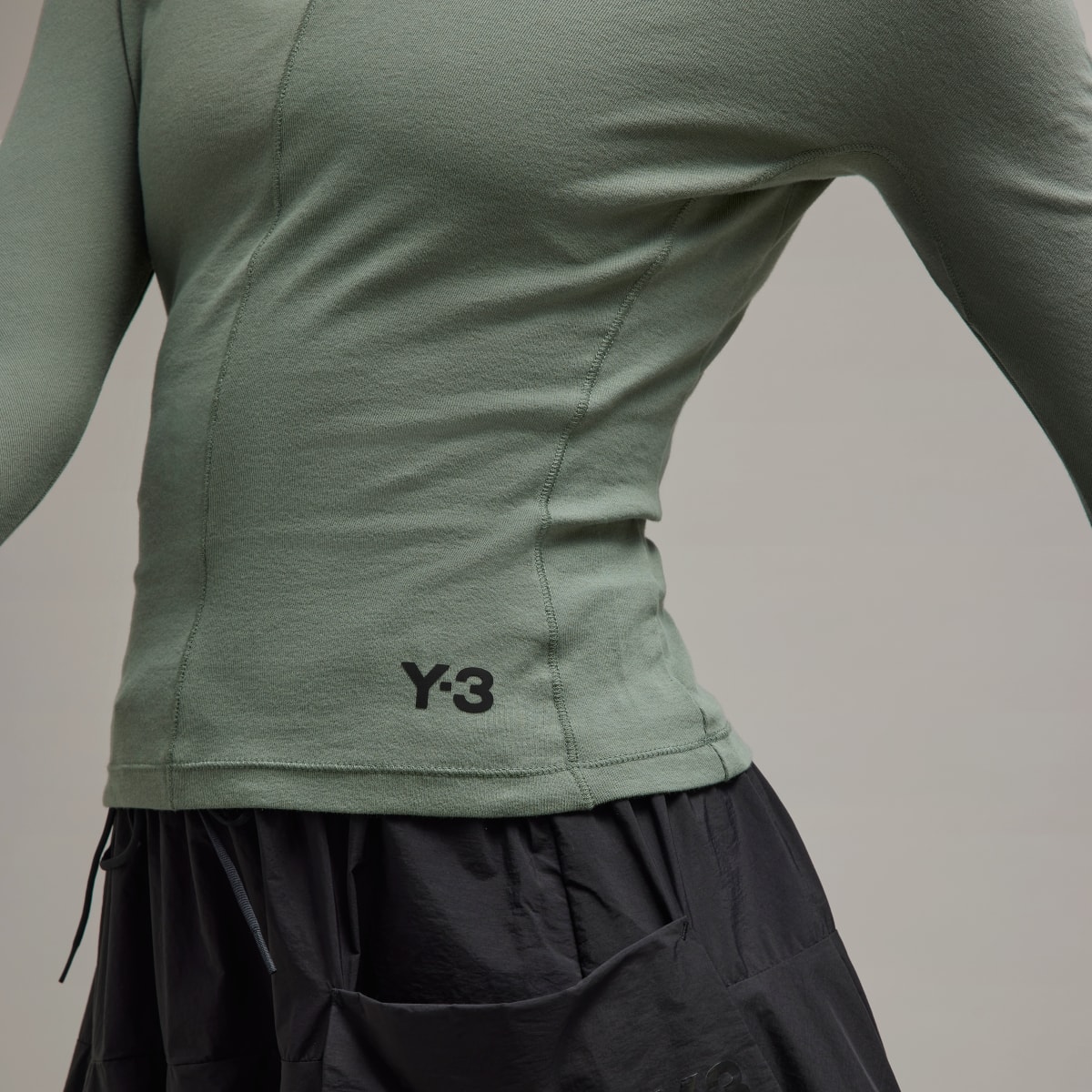 Adidas Y-3 Fitted Long Sleeve Tee. 6