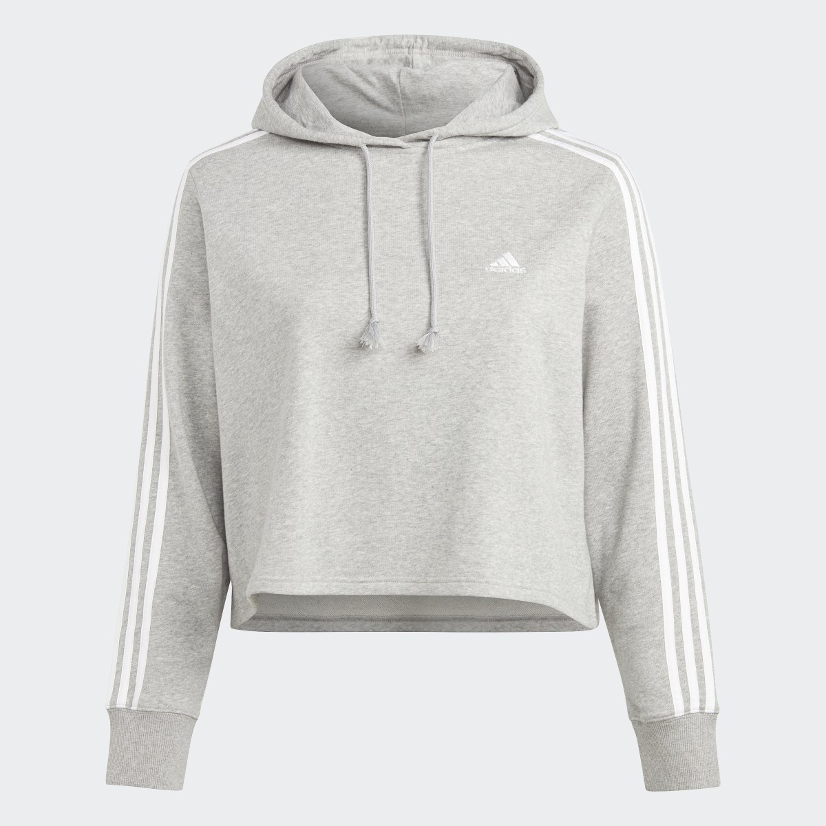 Adidas Essentials 3-Streifen French Terry Crop Hoodie – Große Größen. 5