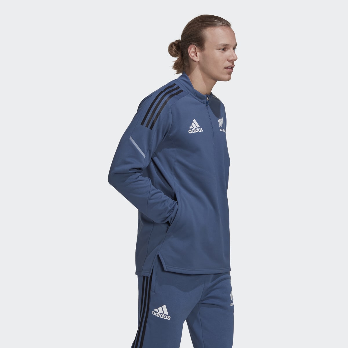 Adidas All Blacks Rugby 1/4-Zip Fleece Top. 4