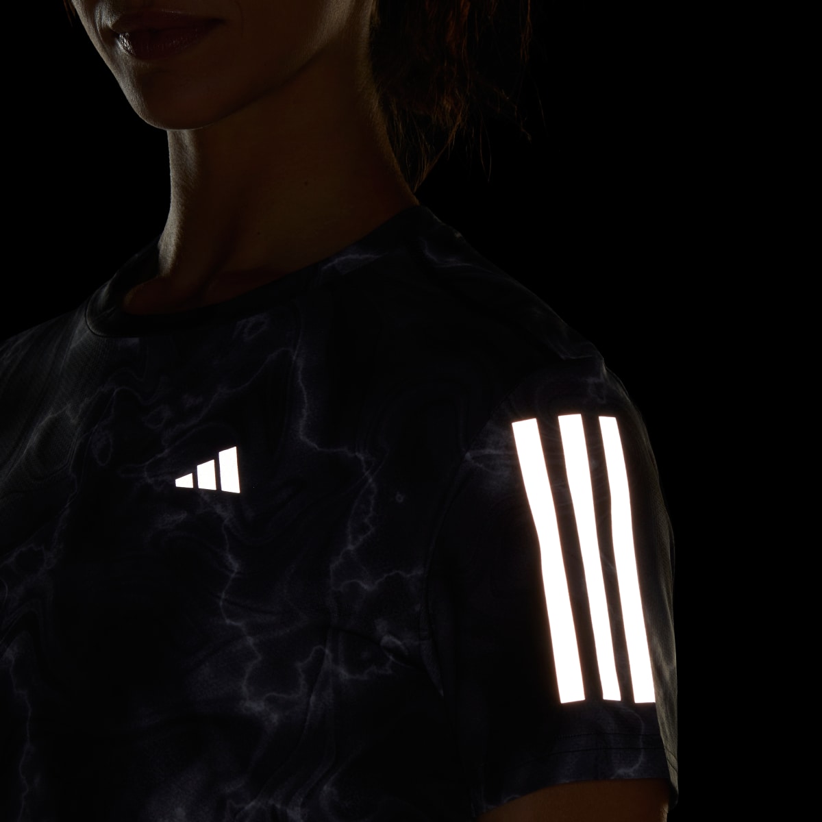 Adidas Own the Run Allover Print Tee. 7