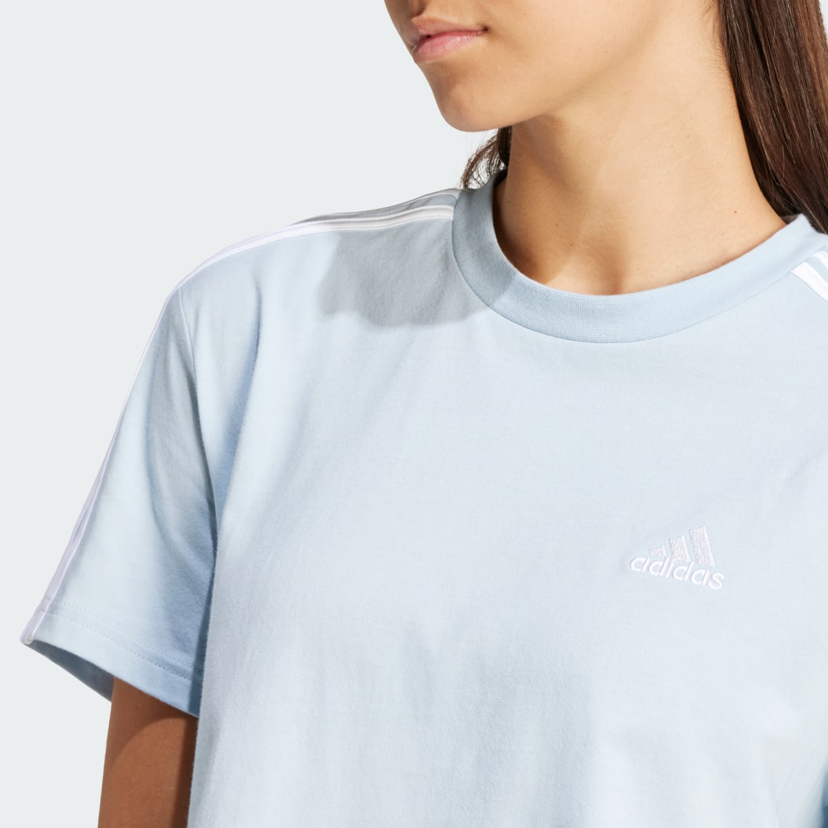 Adidas Crop top en jersey Essentials 3-Stripes. 6