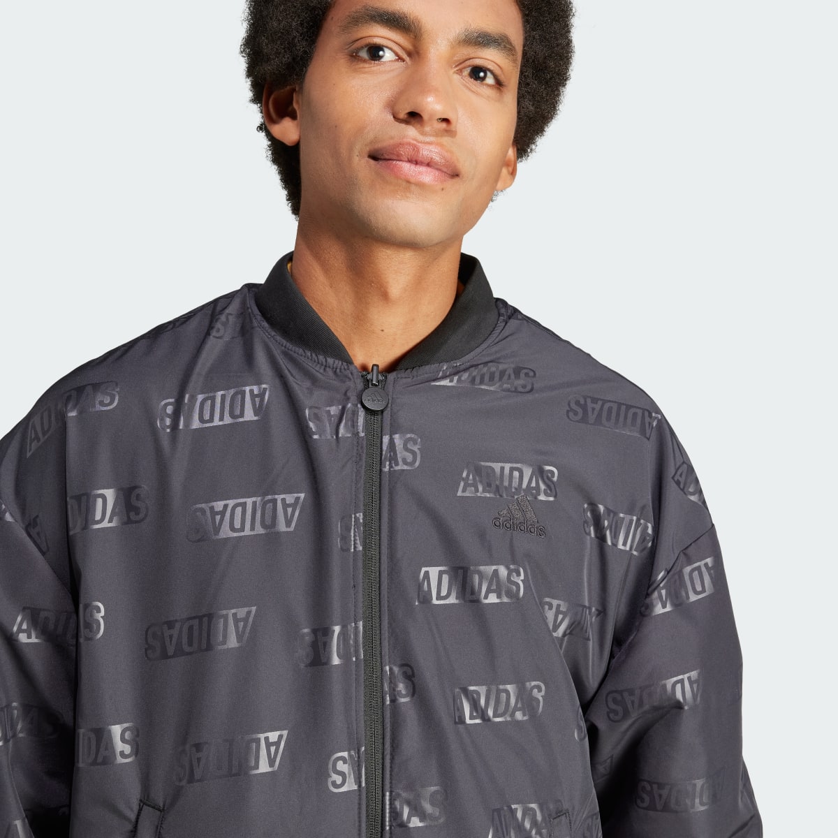 Adidas Embossed Reversible Jacket. 7