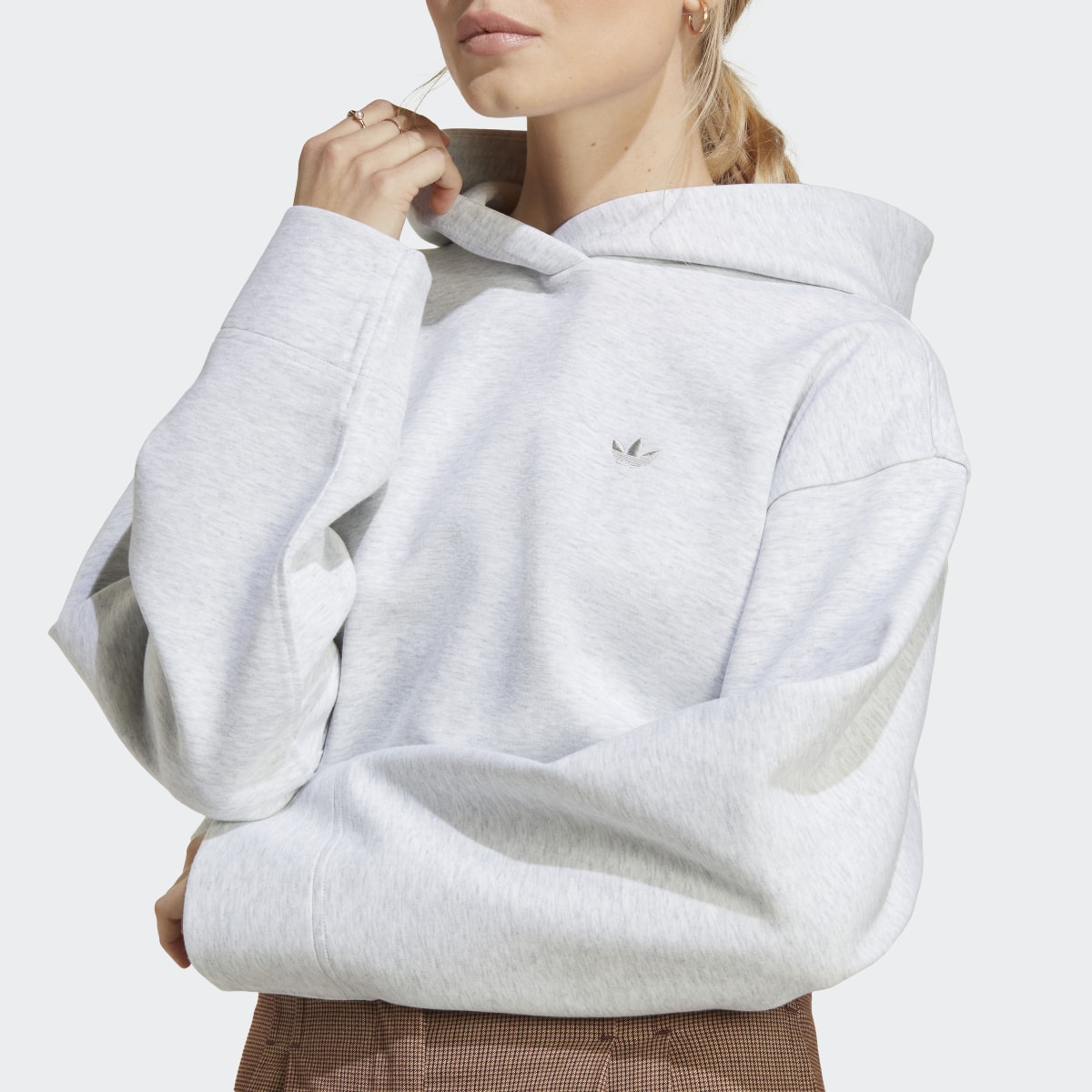 Adidas Sweat-shirt à capuche court Premium Essentials. 7