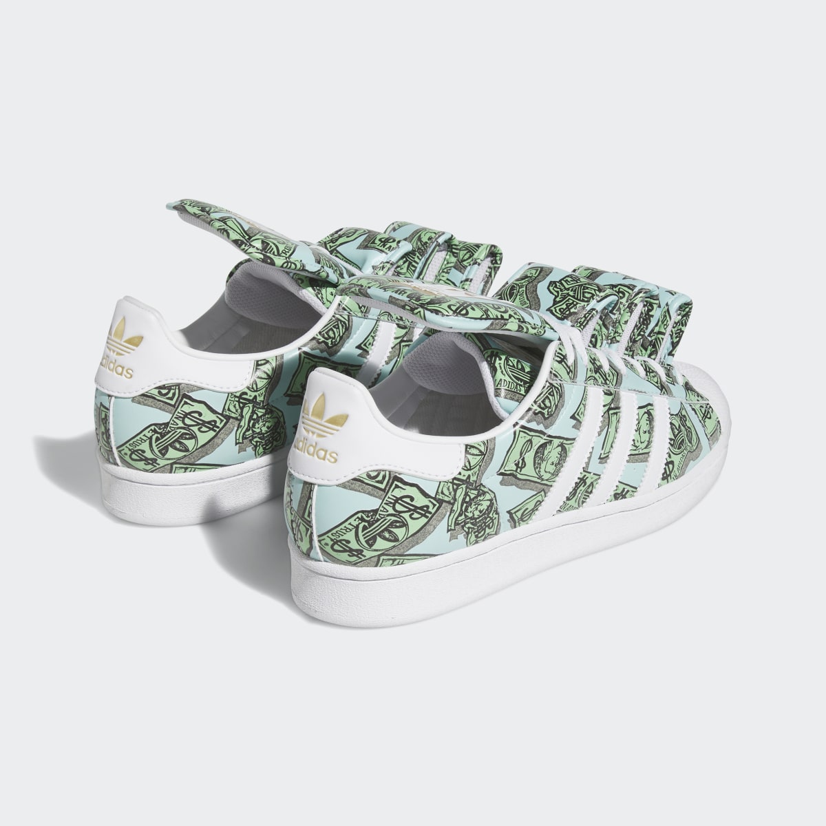 Adidas Chaussure imprimé money Jeremy Scott Superstar. 6