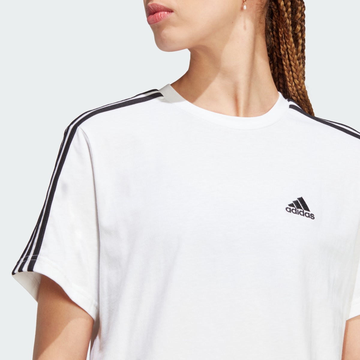 Adidas Crop top en jersey Essentials 3-Stripes. 7