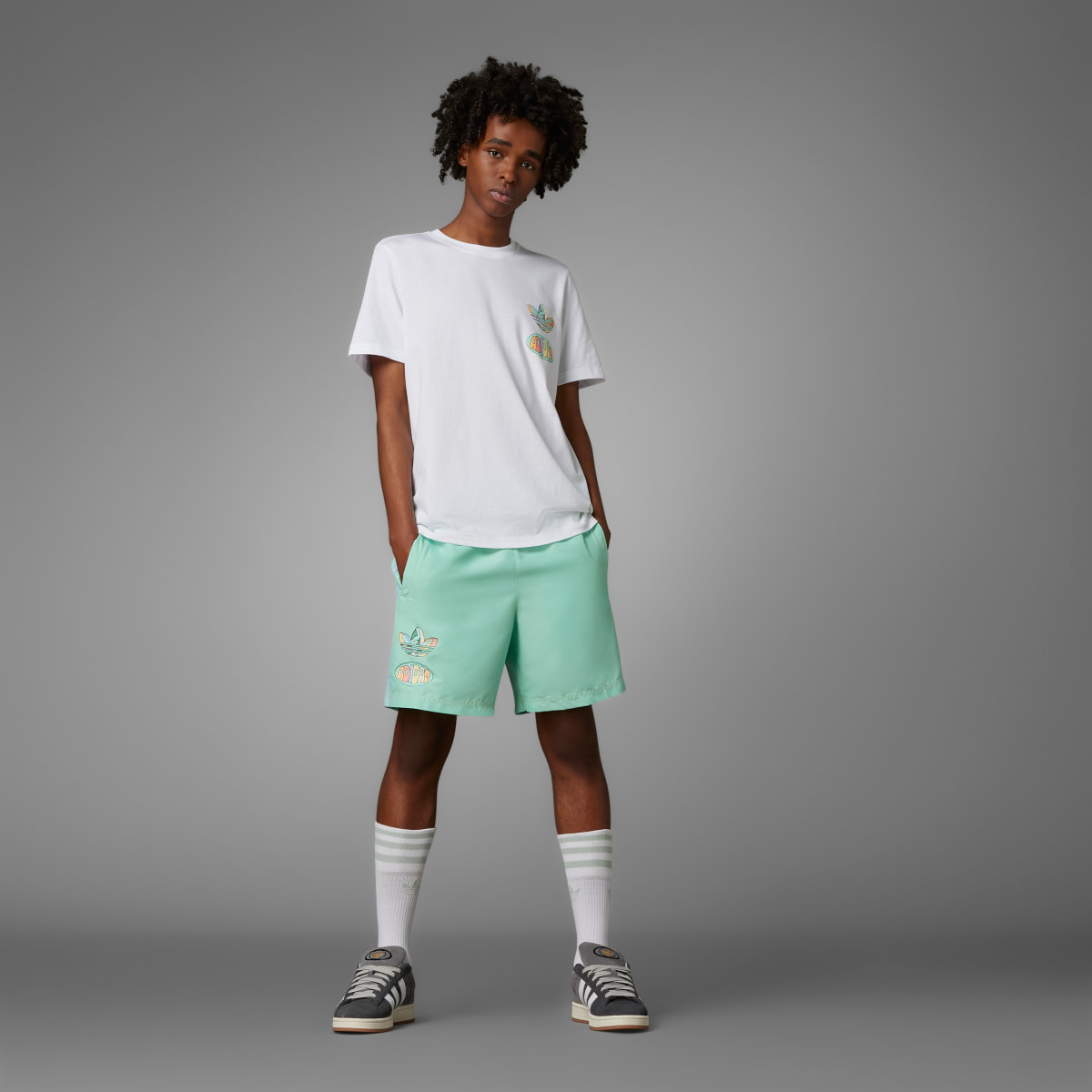 Adidas Enjoy Summer Front/Back Graphic T-Shirt. 5