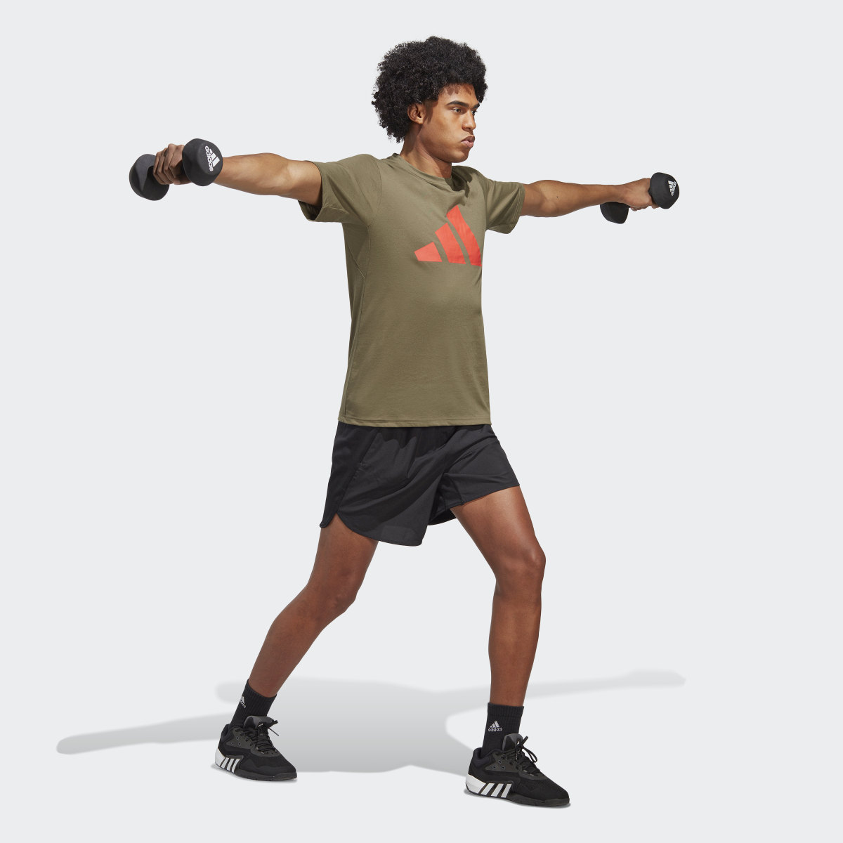 Adidas Training Essentials Feelready Logo Training Tişörtü. 4