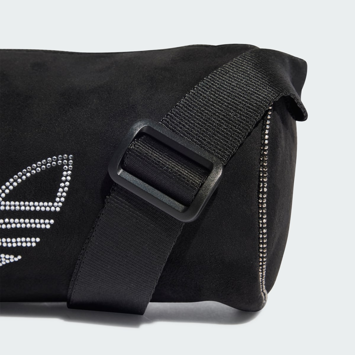 Adidas Rhinestones Fake Suede Mini Duffel Bag. 6