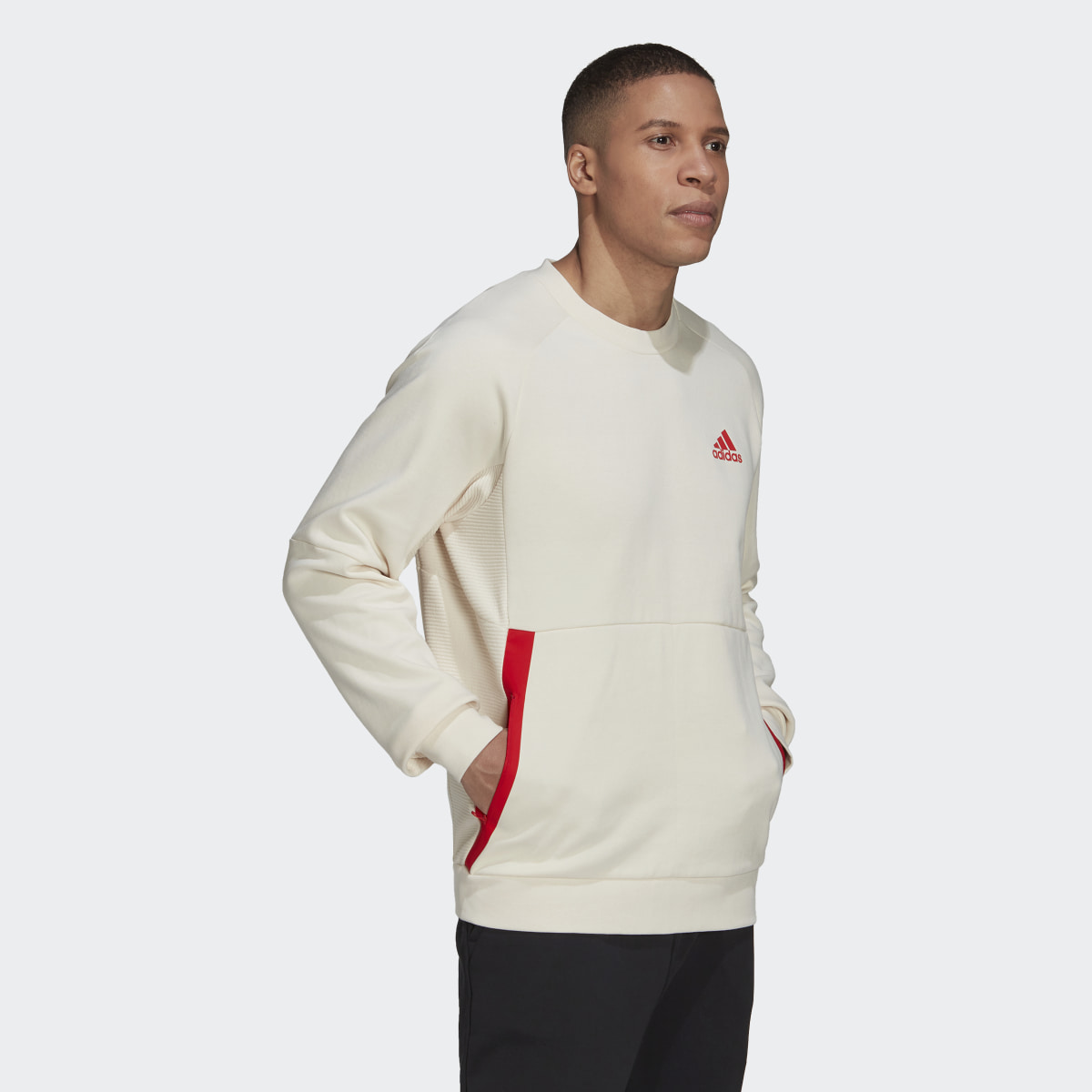 Adidas Designed for Gameday Crew Sweatshirt. 5