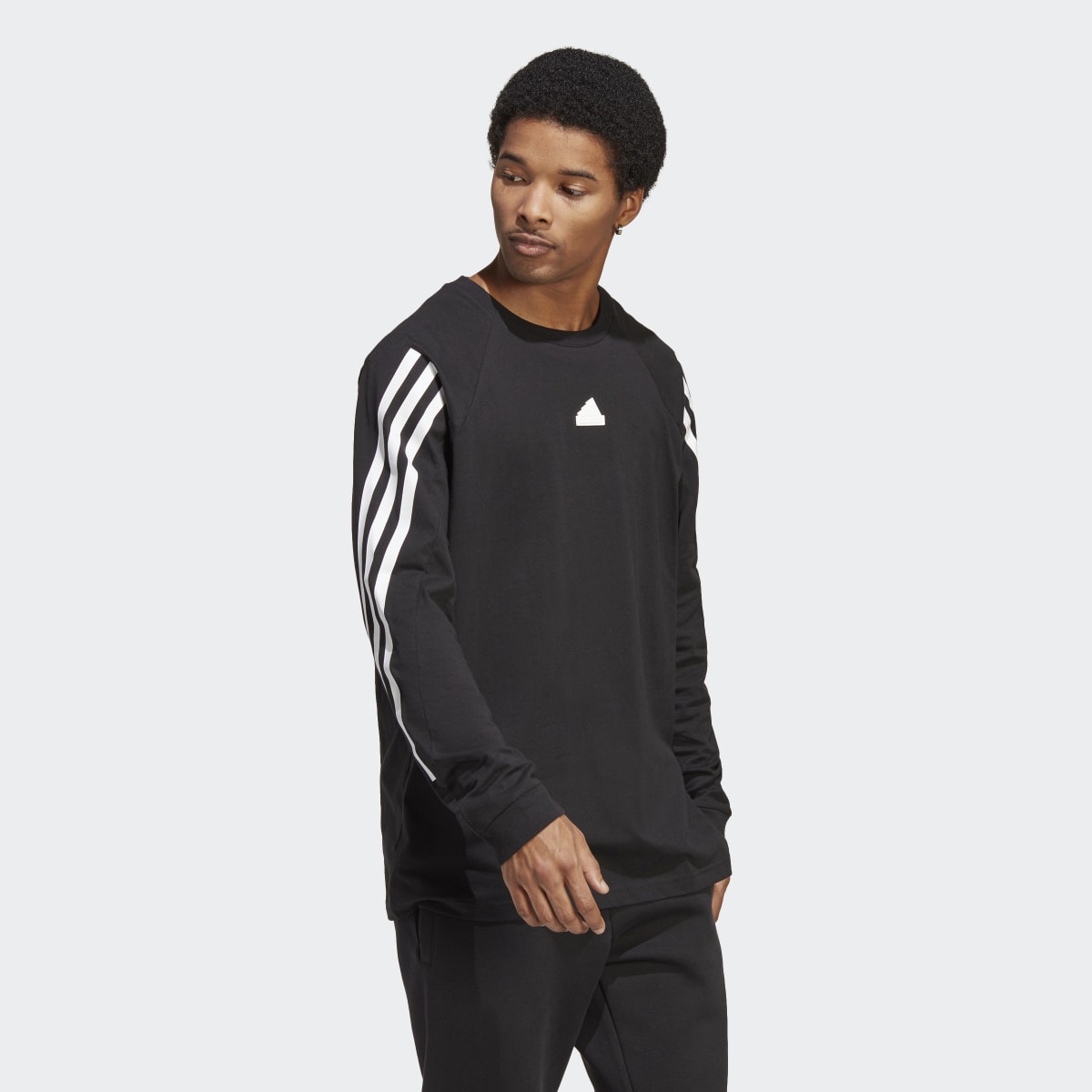 Adidas Future Icons 3-Stripes Long Sleeve Tee. 4