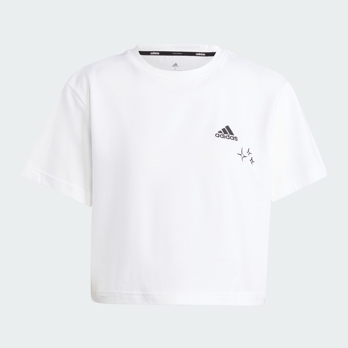 Adidas Scrible Embroidery Crop Tişört. 5