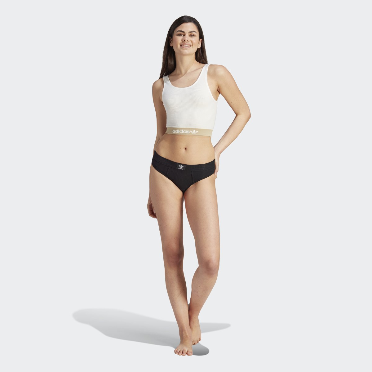 Adidas Ribbed Modern Flex Brami Underwear. 4