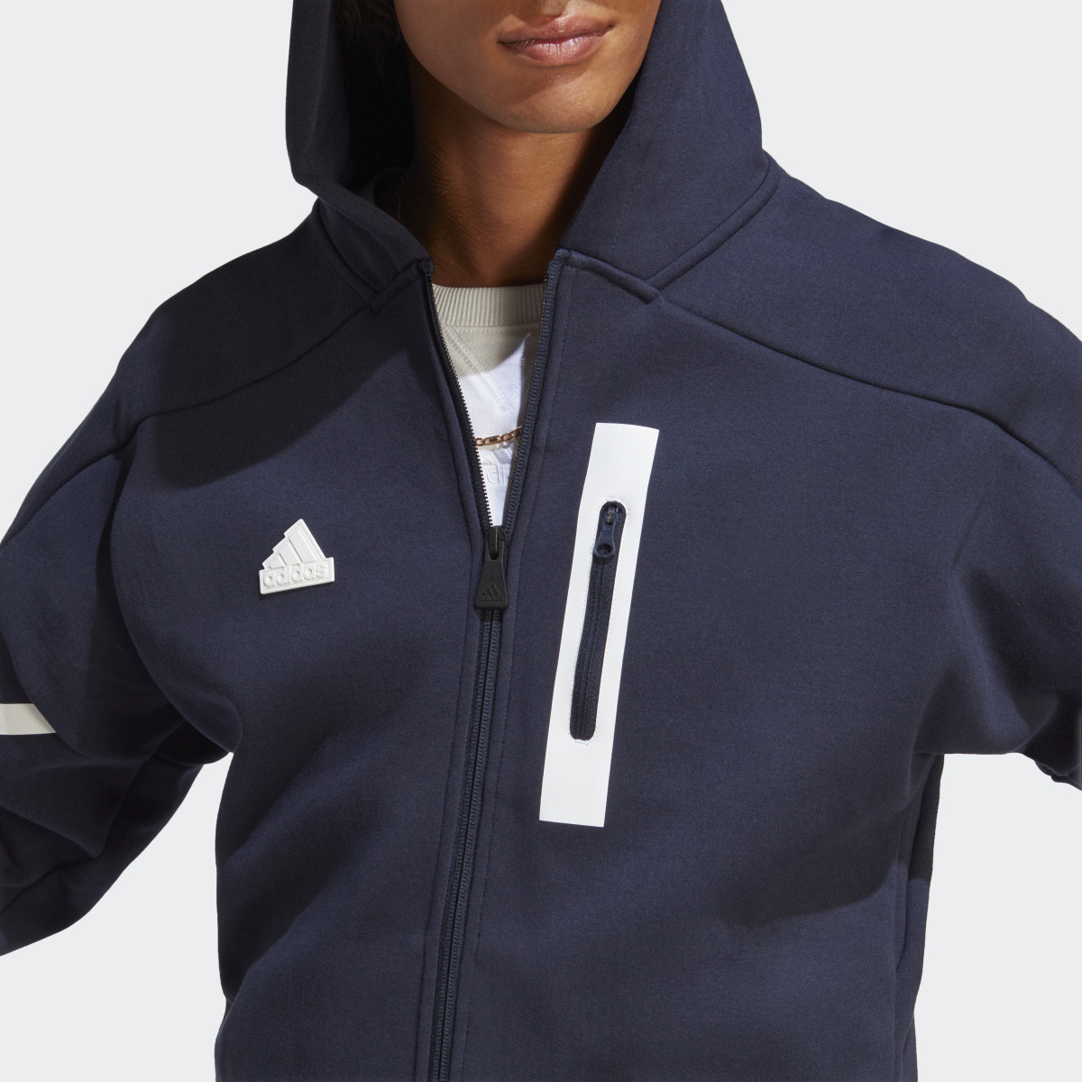 Adidas Designed for Gameday Full-Zip Hoodie. 7