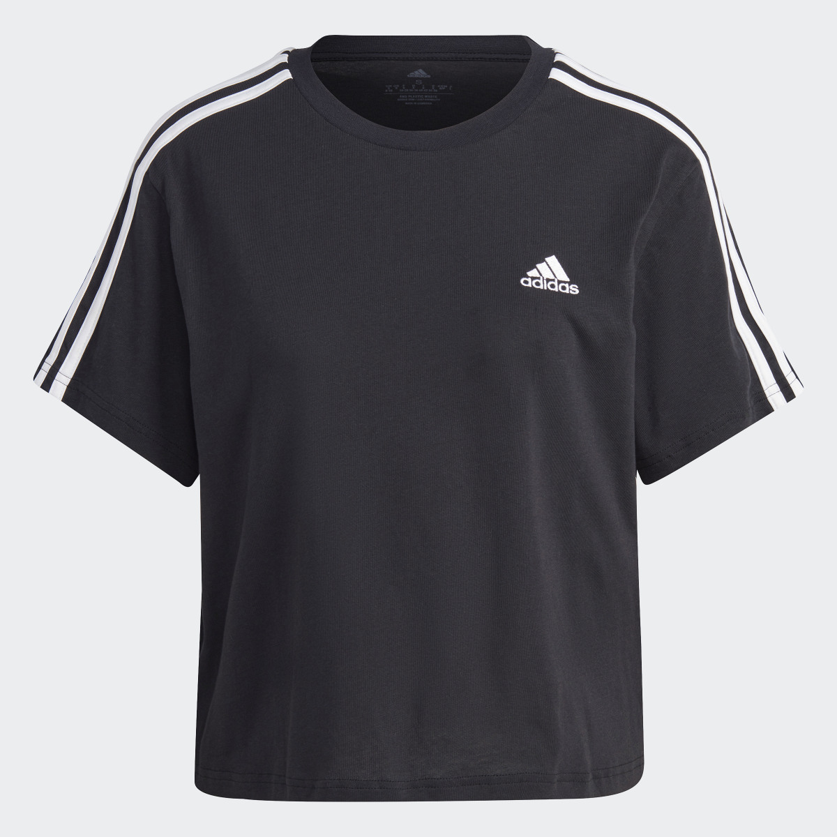 Adidas Camiseta corta Essentials Single Jersey 3 bandas. 5