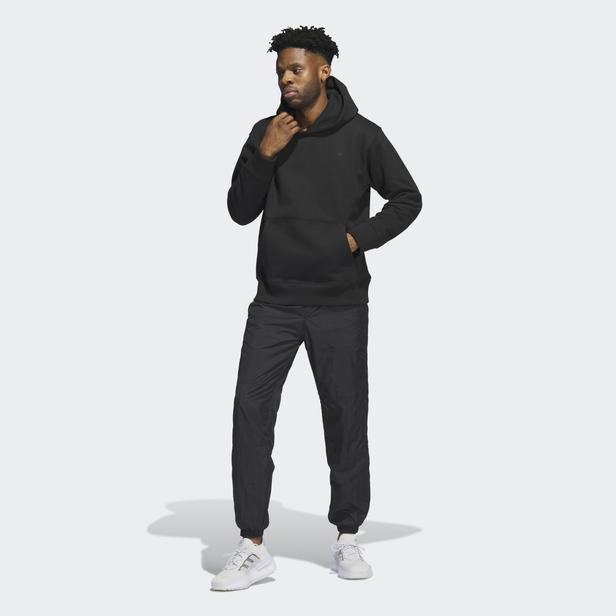 Adidas Premium Essentials Crinkle Nylon Tracksuit Bottoms. 5