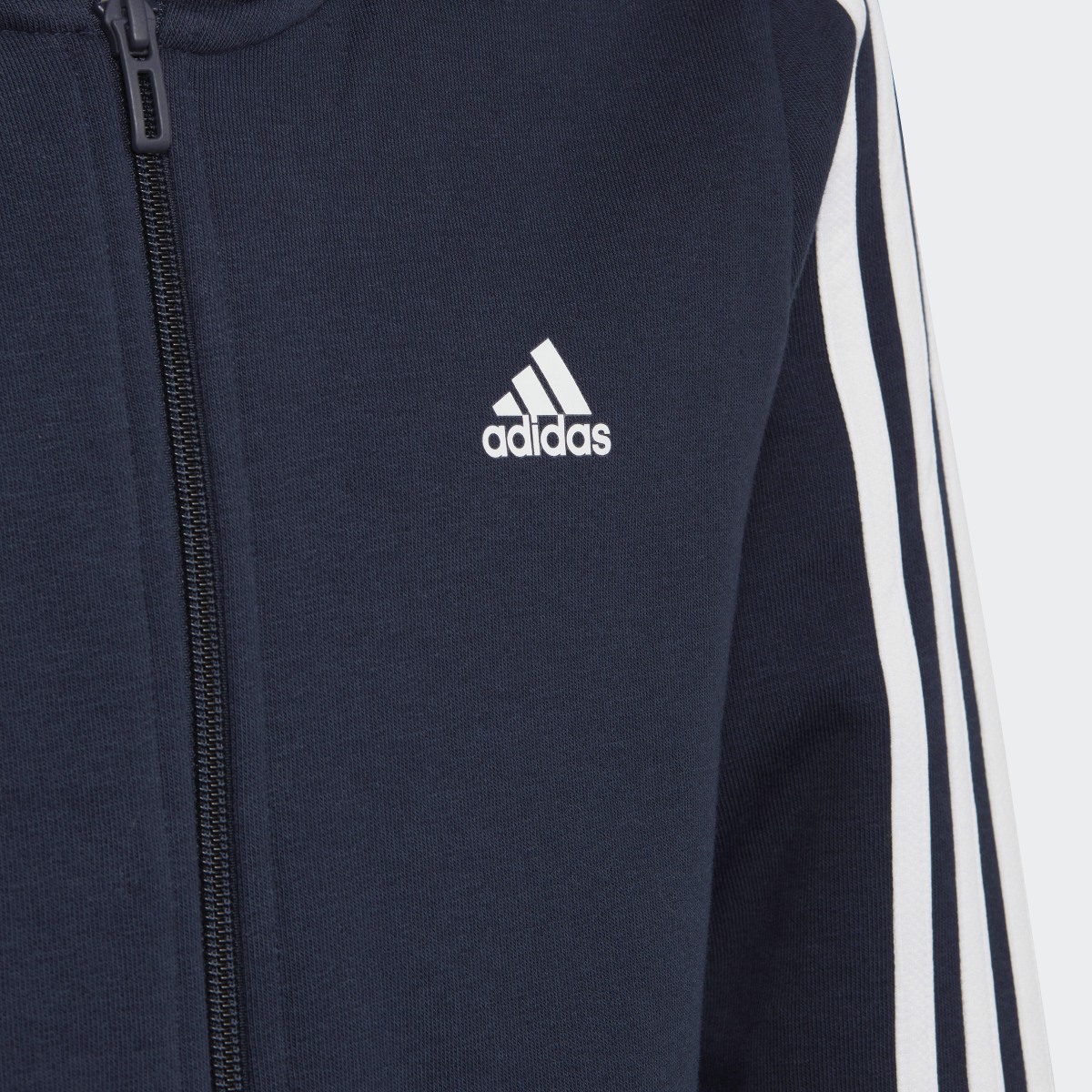 Adidas Essentials 3-Stripes Fleece Full-Zip Hoodie. 7