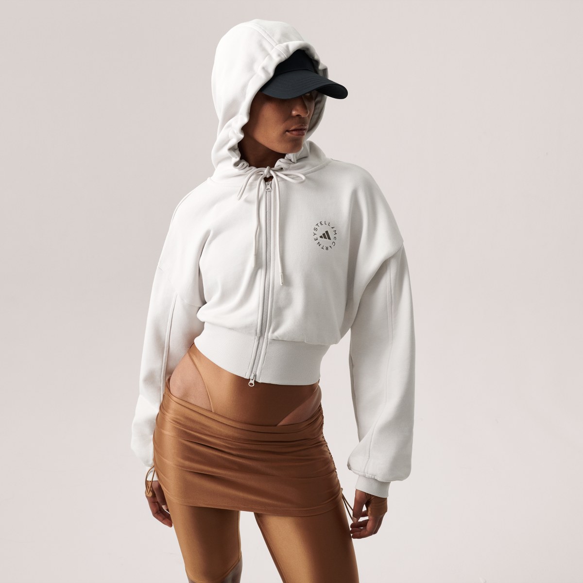 Adidas by Stella McCartney Sportswear Cropped Kapuzenjacke. 8