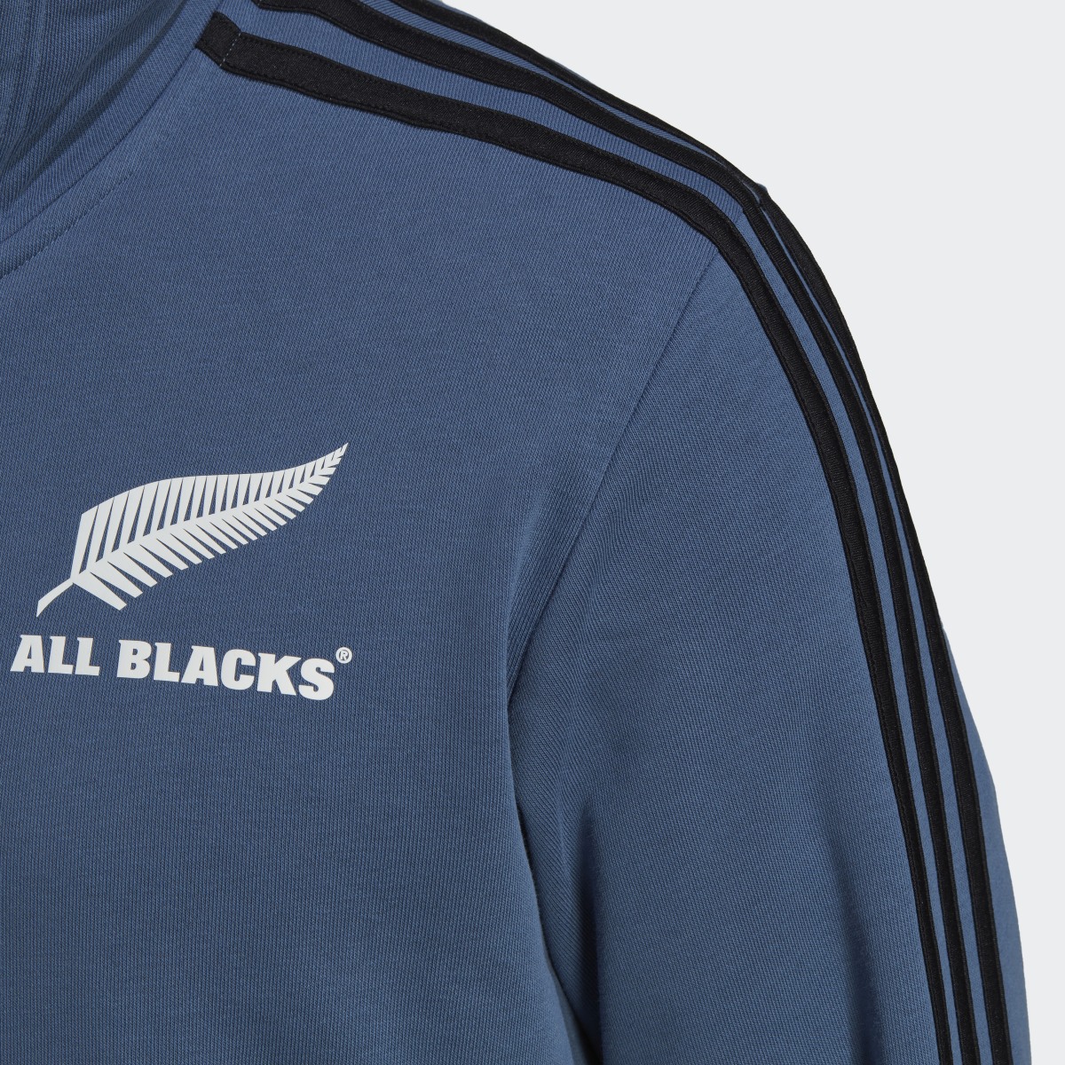 Adidas All Blacks Rugby 3-Streifen Kapuzenjacke. 8