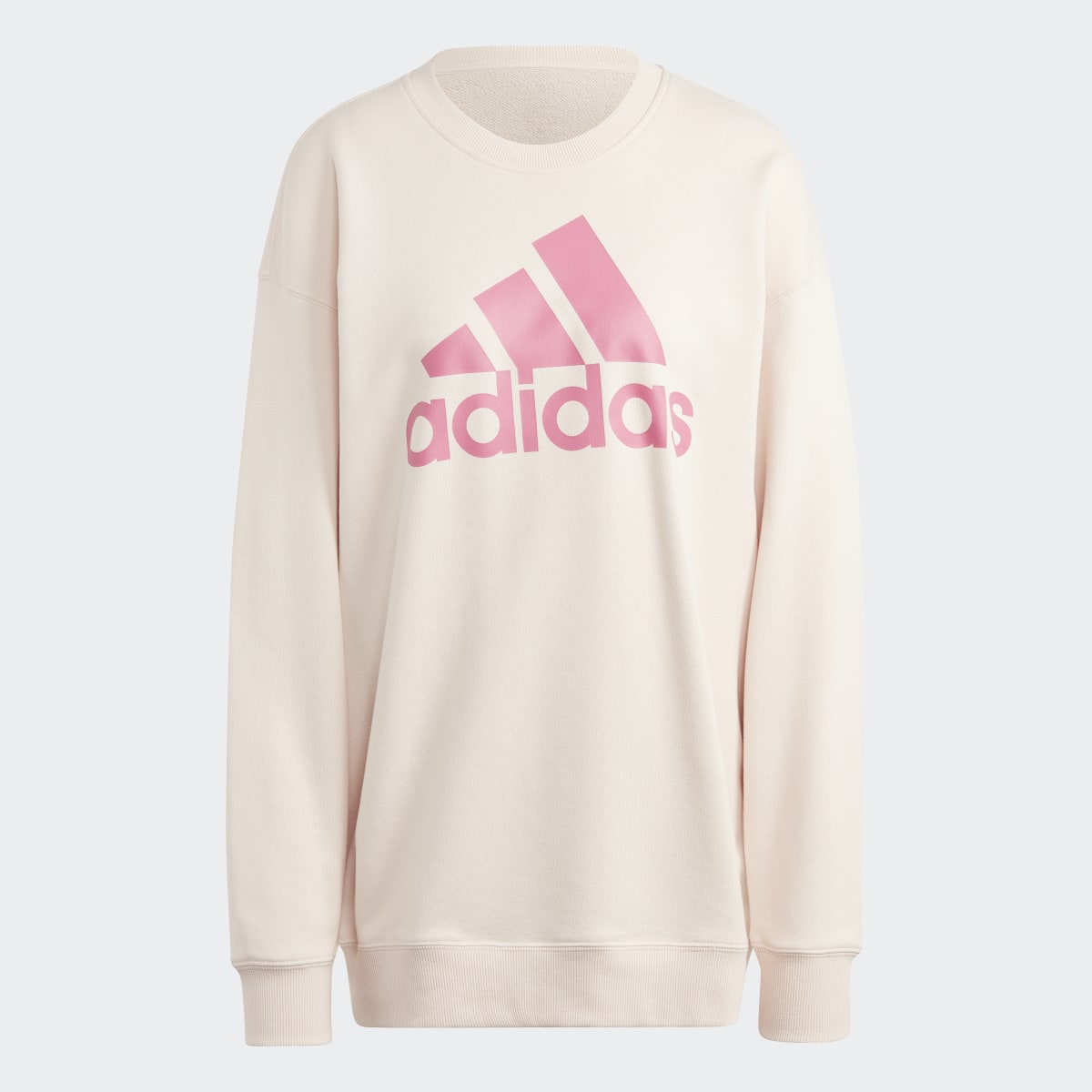 Adidas Sudadera Essentials Logo Extra Grande Tela French Terry Ajuste Holgado. 5