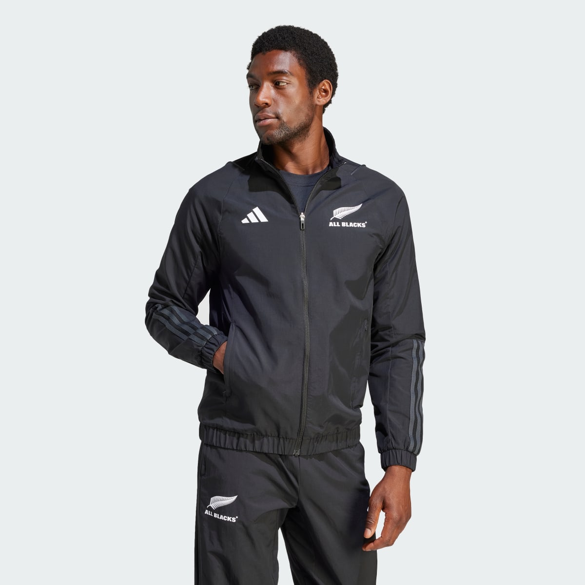 Adidas All Blacks Rugby Track Suit Jacket. 5