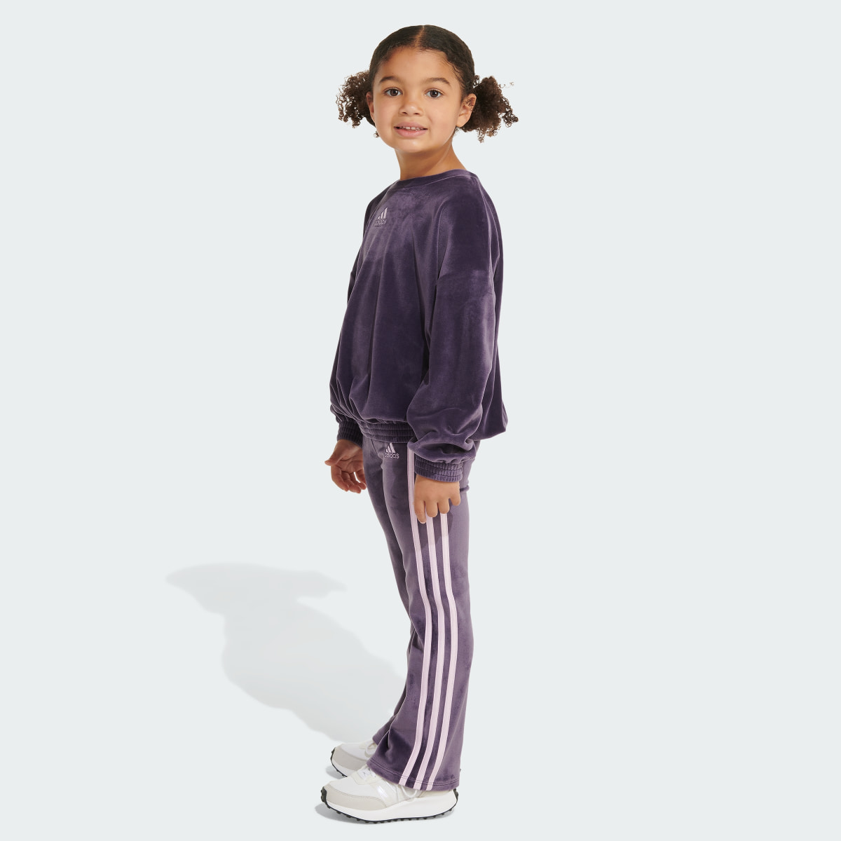 Adidas Two-Piece Crewneck Velour Set. 6