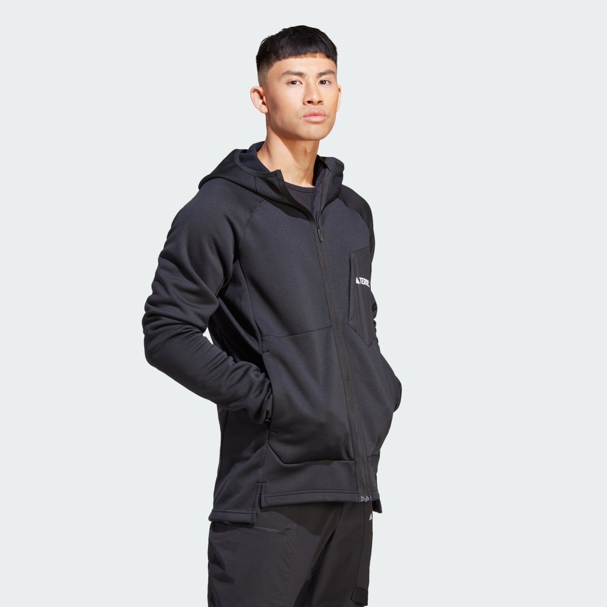 Adidas Giacca Terrex Xperior Medium Fleece Hooded. 5