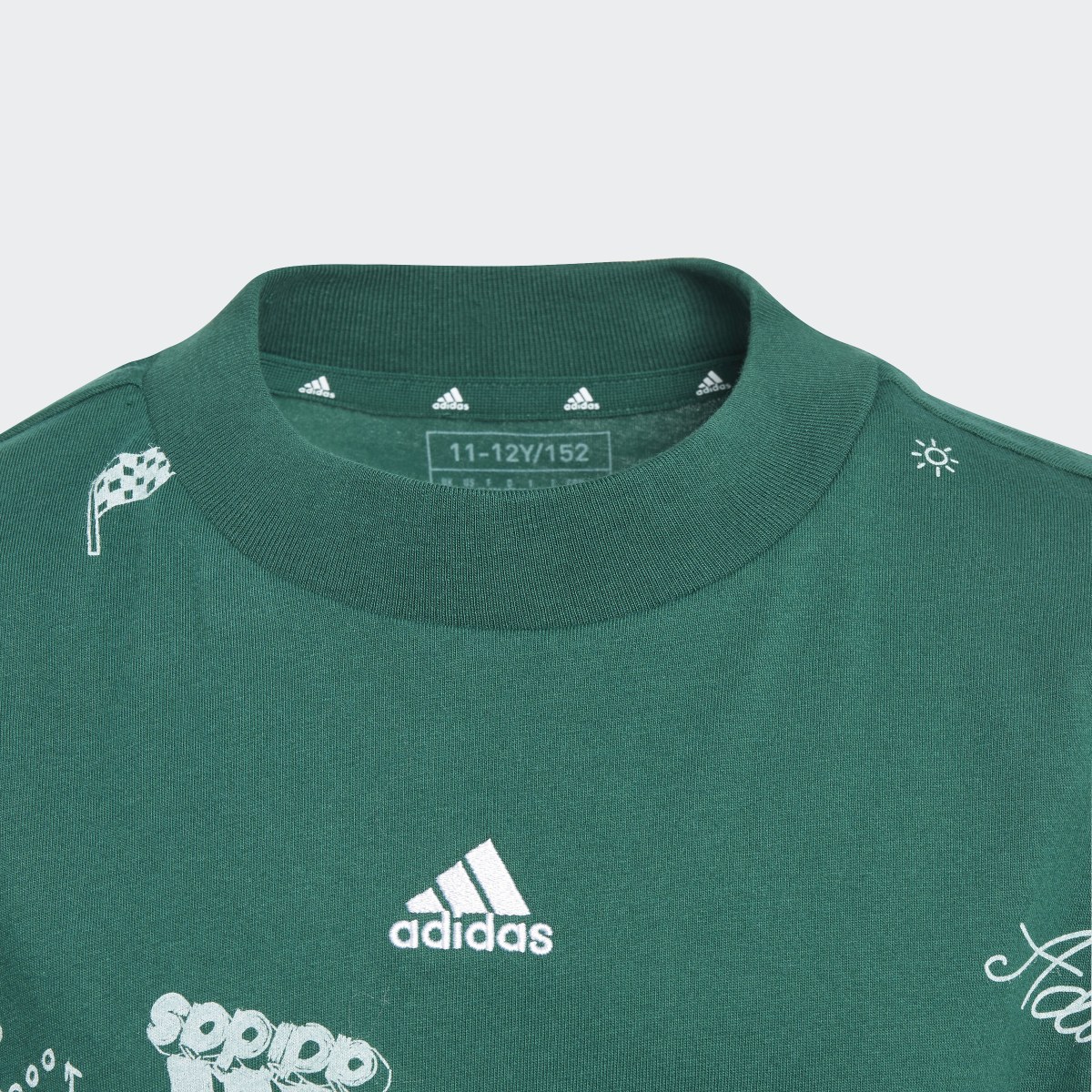 Adidas Brand Love Allover Print Tee Kids. 4