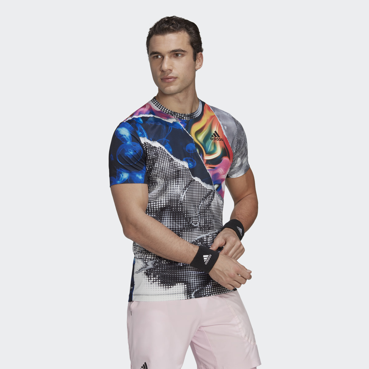 Adidas Tennis U.S. Series Printed FreeLift Tee. 5