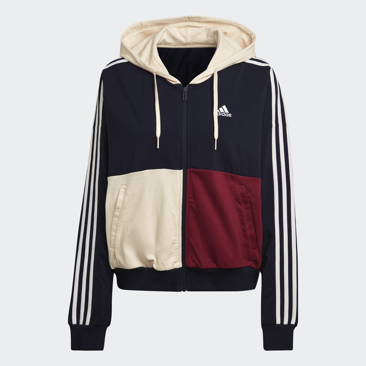 Adidas Casaco com Capuz 3-Stripes Essentials. 5