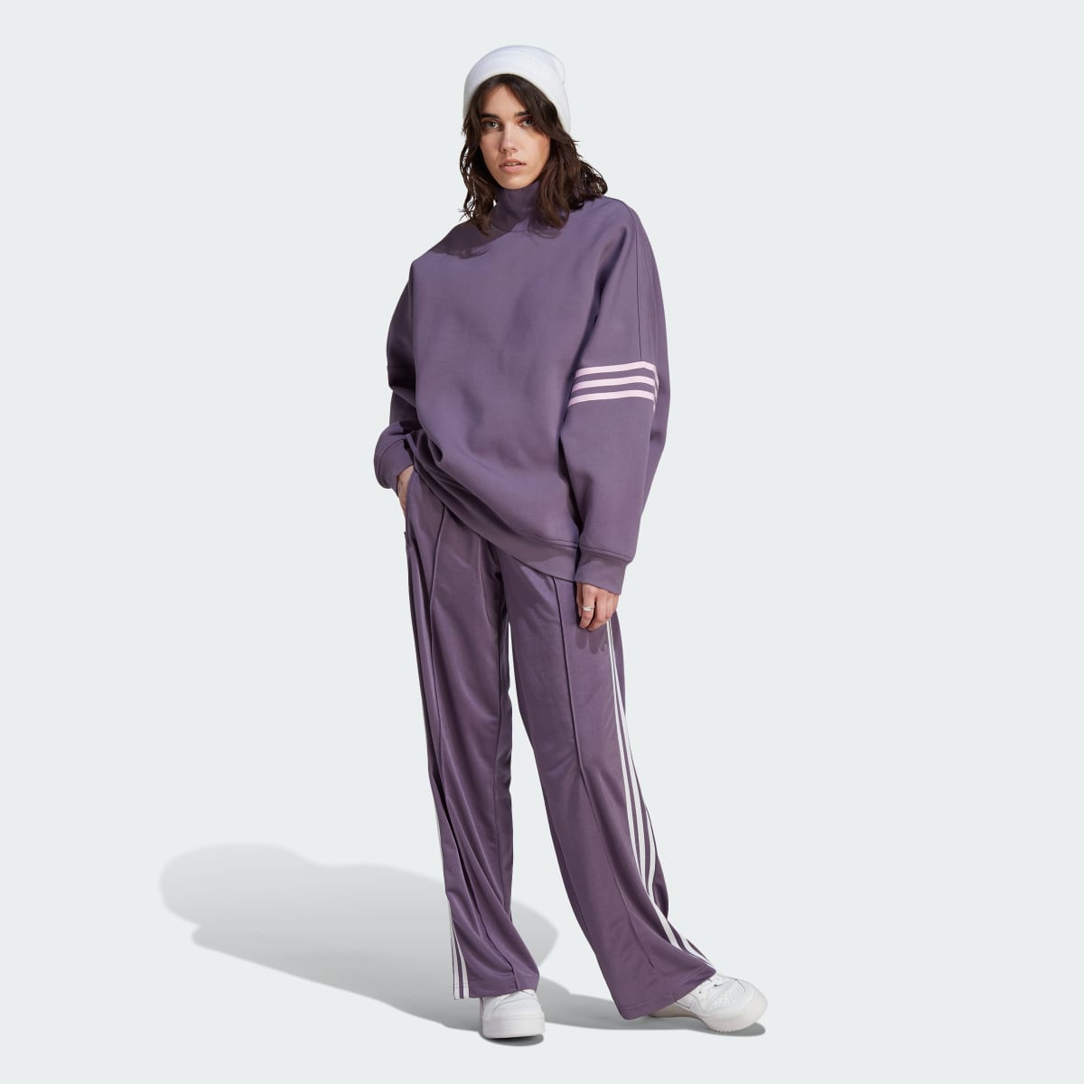 Adidas Sweat shirt oversize a col montant Adicolor Neuclassics
