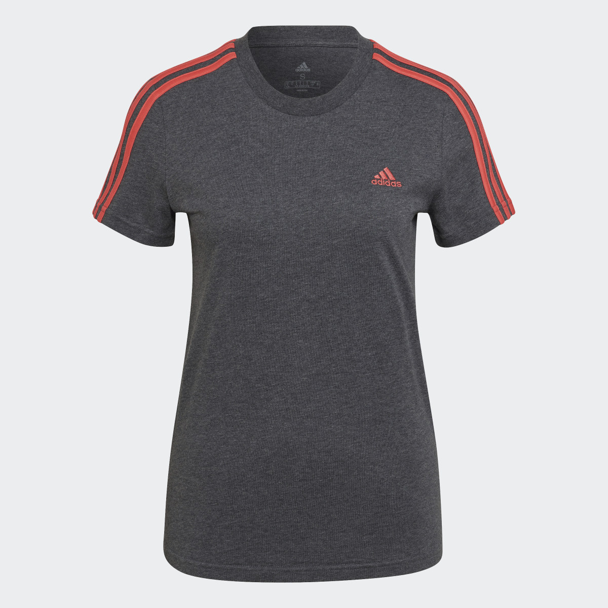 Adidas LOUNGEWEAR Essentials Slim 3-Stripes Tişört. 5