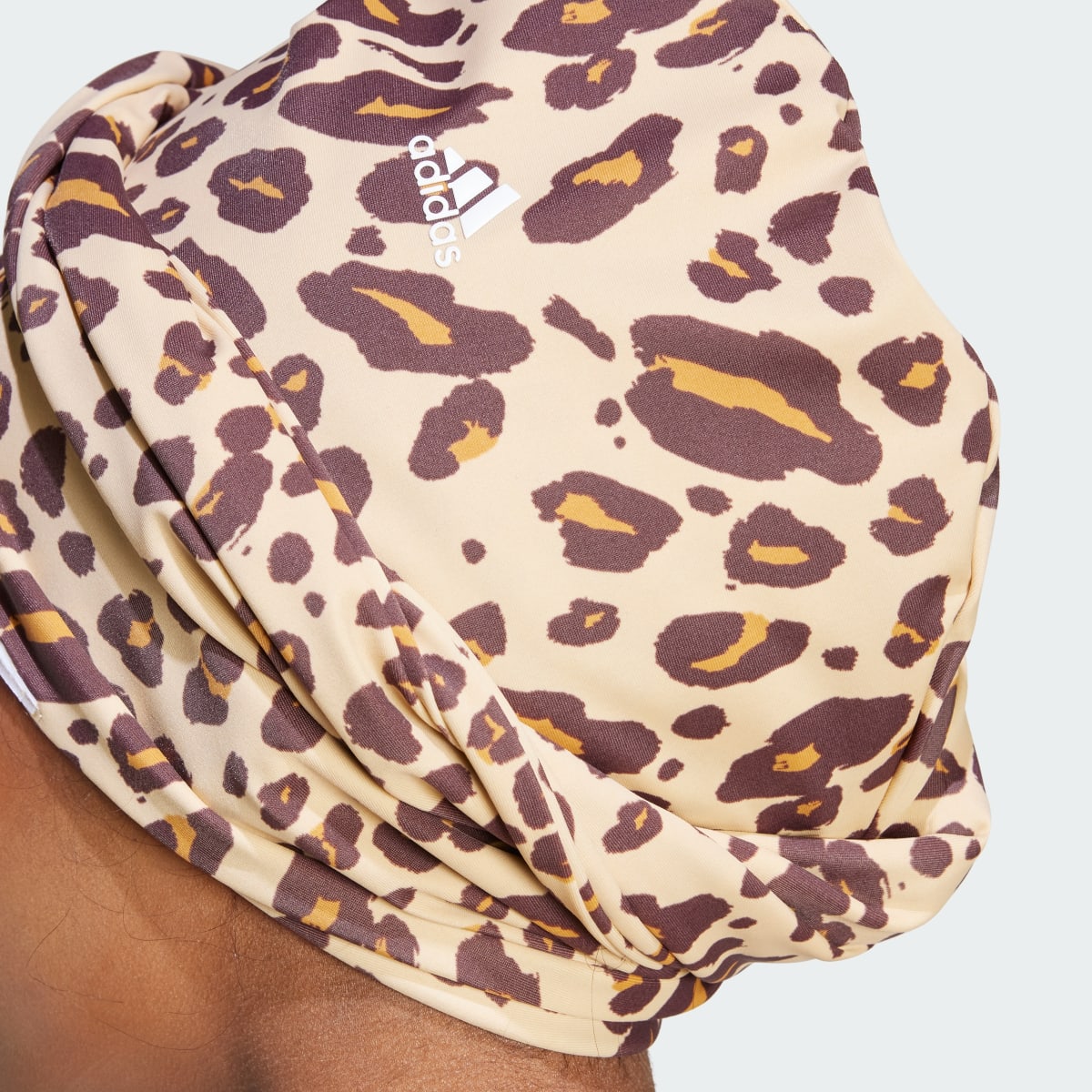 Adidas Solid / Animal-Print Reversible Turban. 7