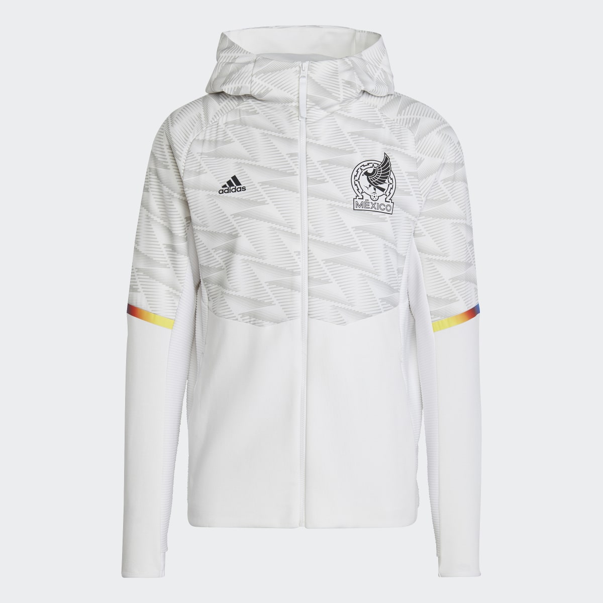 Adidas Felpa con cappuccio Game Day Full-Zip Travel Mexico. 5