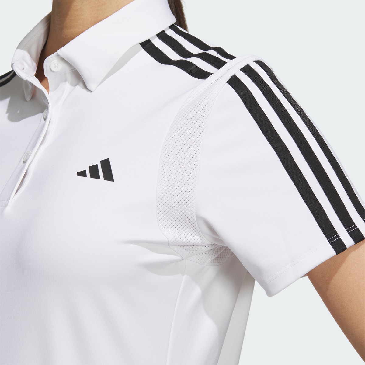 Adidas HEAT.RDY 3-Stripes Short Sleeve Polo Shirt. 6