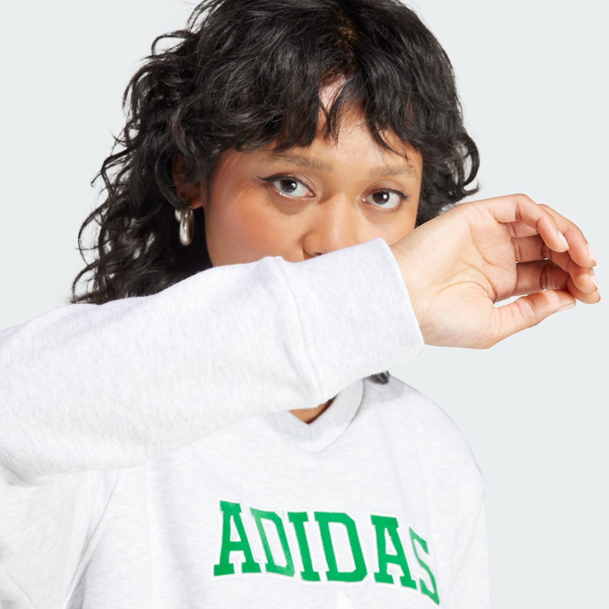 Adidas College Graphic Sweatshirt. 7