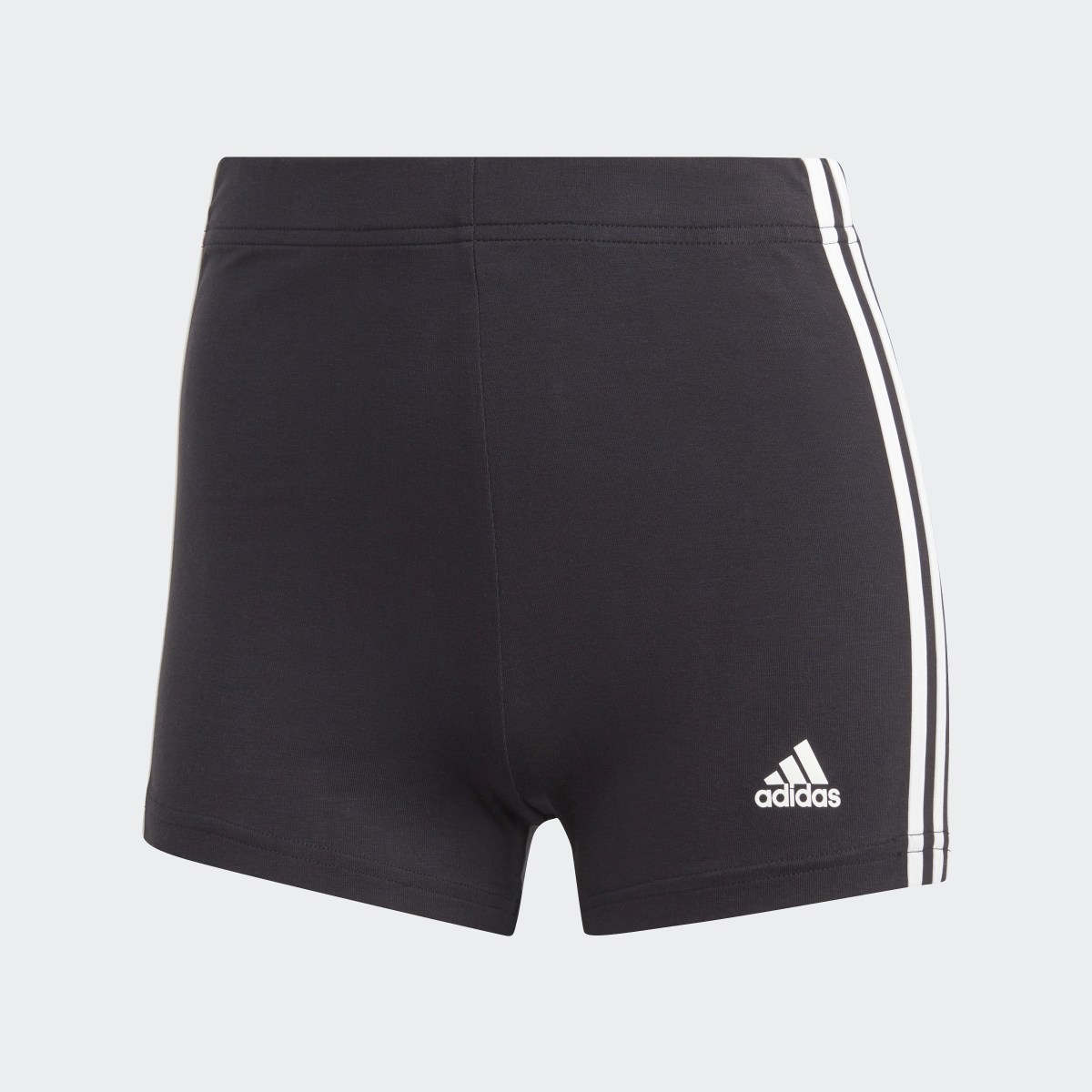 Adidas Essentials 3-Streifen Single Jersey Booty Shorts. 4