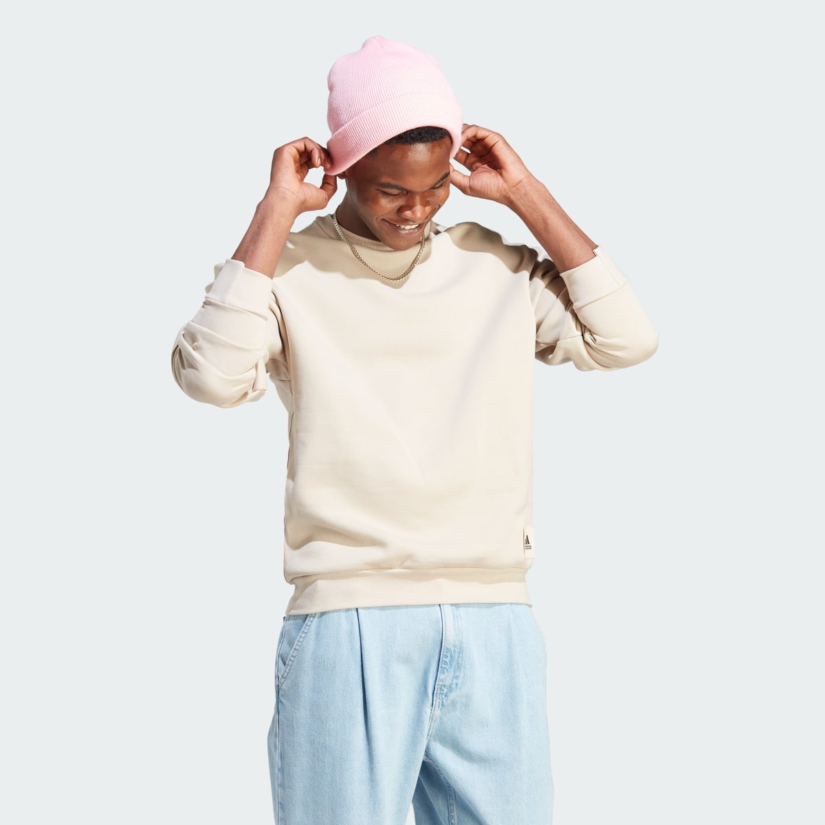Adidas Lounge Fleece Sweatshirt. 4