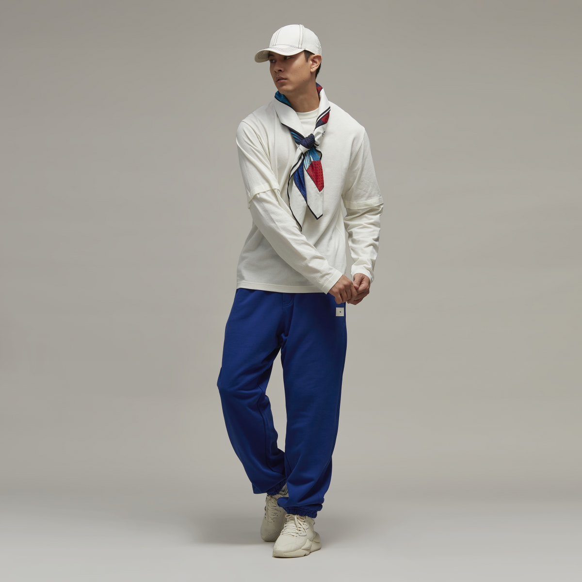 Adidas Y-3 Organic Cotton Terry Cuff Straight Joggers. 4