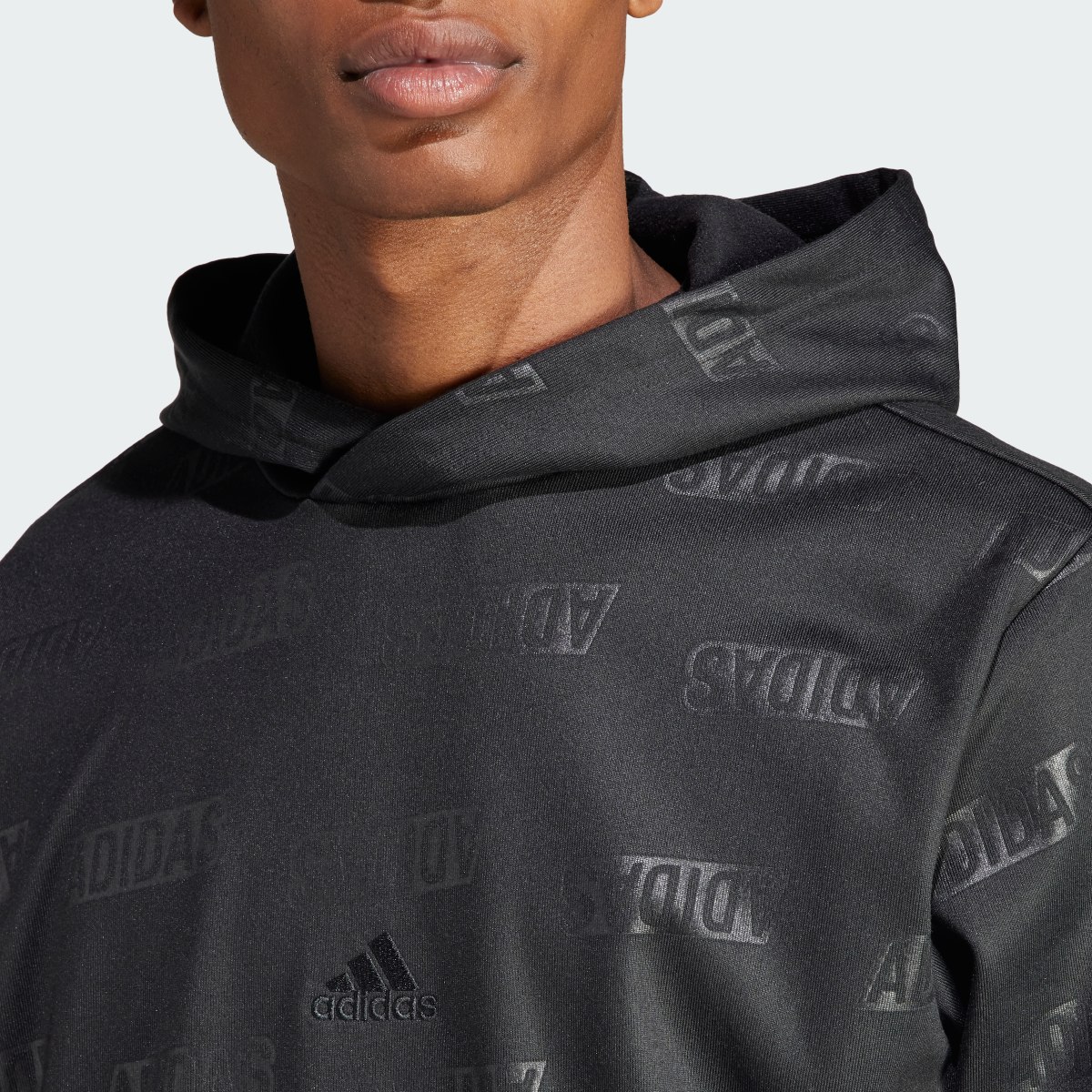 Adidas Embossed Polar Fleece Hoodie. 7