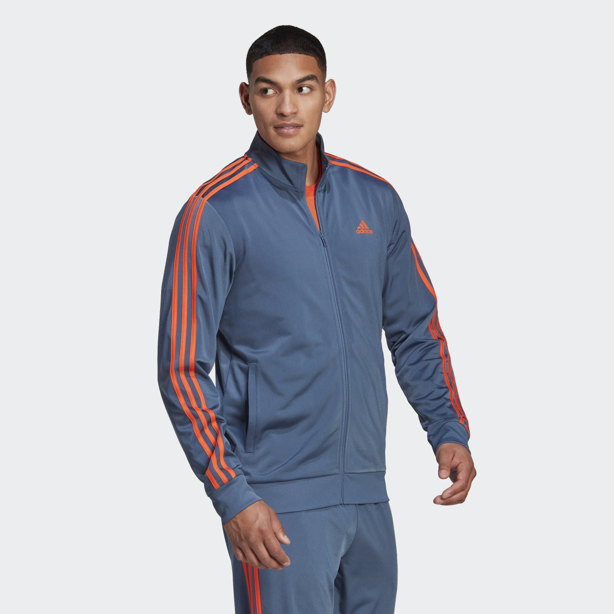 Adidas Essentials Warm-Up 3-Stripes Track Jacket. 4