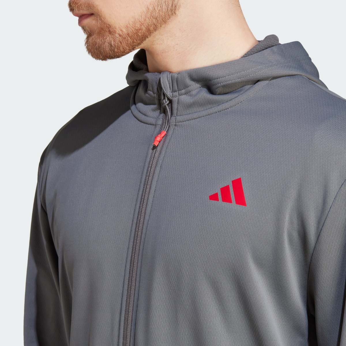 Adidas Train Essentials Seasonal Training Full-Zip Hoodie. 6